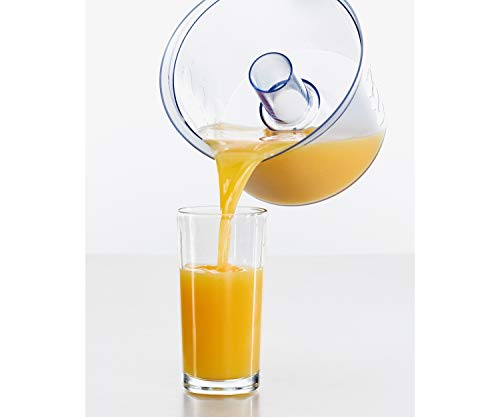 ROMMELSBACHER Zitruspresse ZP 40 – 1 Liter Saftbehälter, leiser Motor, Rechts-/Linkslauf, Einstellung des Fruchtfleischgehaltes, 2 Presskegel für große und kleine Früchte, 40 Watt, weiß