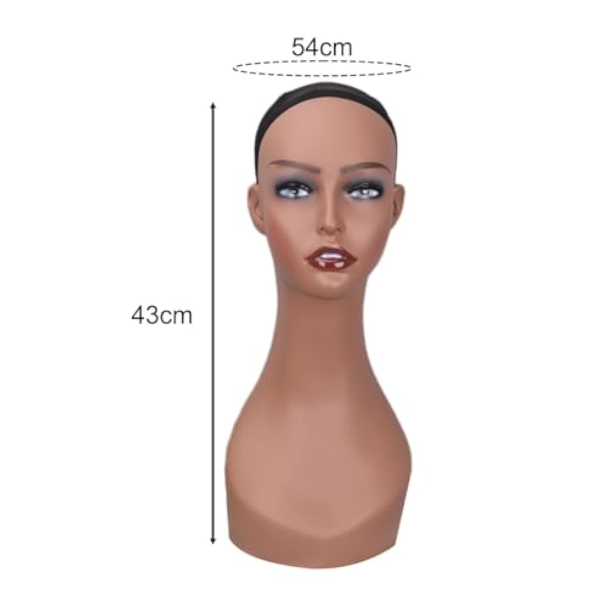 Smooth Manikin Head for Wig and Beauty Accessories