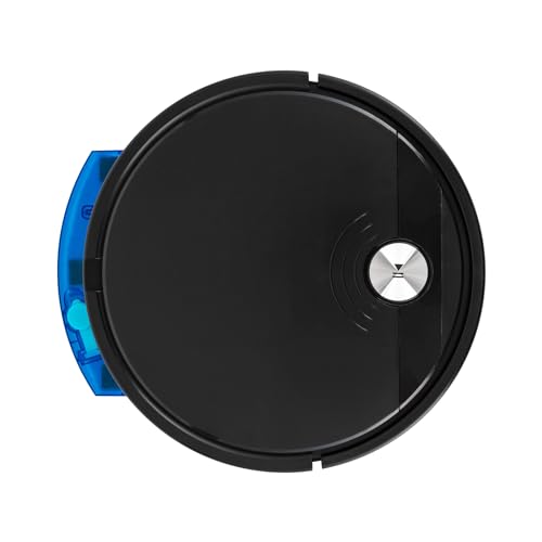 SuhoFutus Robot aspirador 3 en 1 con succión de 1800 Pa, robot aspirador con 3 métodos de control (mando a distancia/aplicación/botón), 90 minutos de duración de la batería, color negro