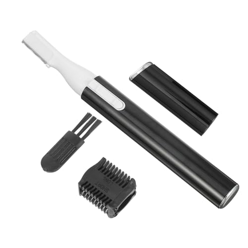 BESTYASH 1 Set Electric Eyebrow Razor Compact Eyebrow Trimmer Facial Hair Remover with Comb Brush and Grooming The Go