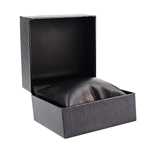 Boite Montre Boite a Montre Boîte à Montres Boîtier De Montre en Cuir PU Noir Support D'affichage Organisateur Boîte À Bijoux Boîte De Montre Vitrine De Stockage Rangement Montre Support Montre Cover