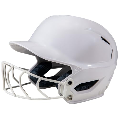 Champro HXE Fastpitch Softball Uncoated Batting Helmet, Medium, White