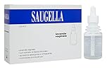 Saugella Lavanda Vaginale ad Azione Detergente e Rinfrescante con Estratto di Salvia, Monodose Pronta all'Uso, 4 Confezioni da 140 ml