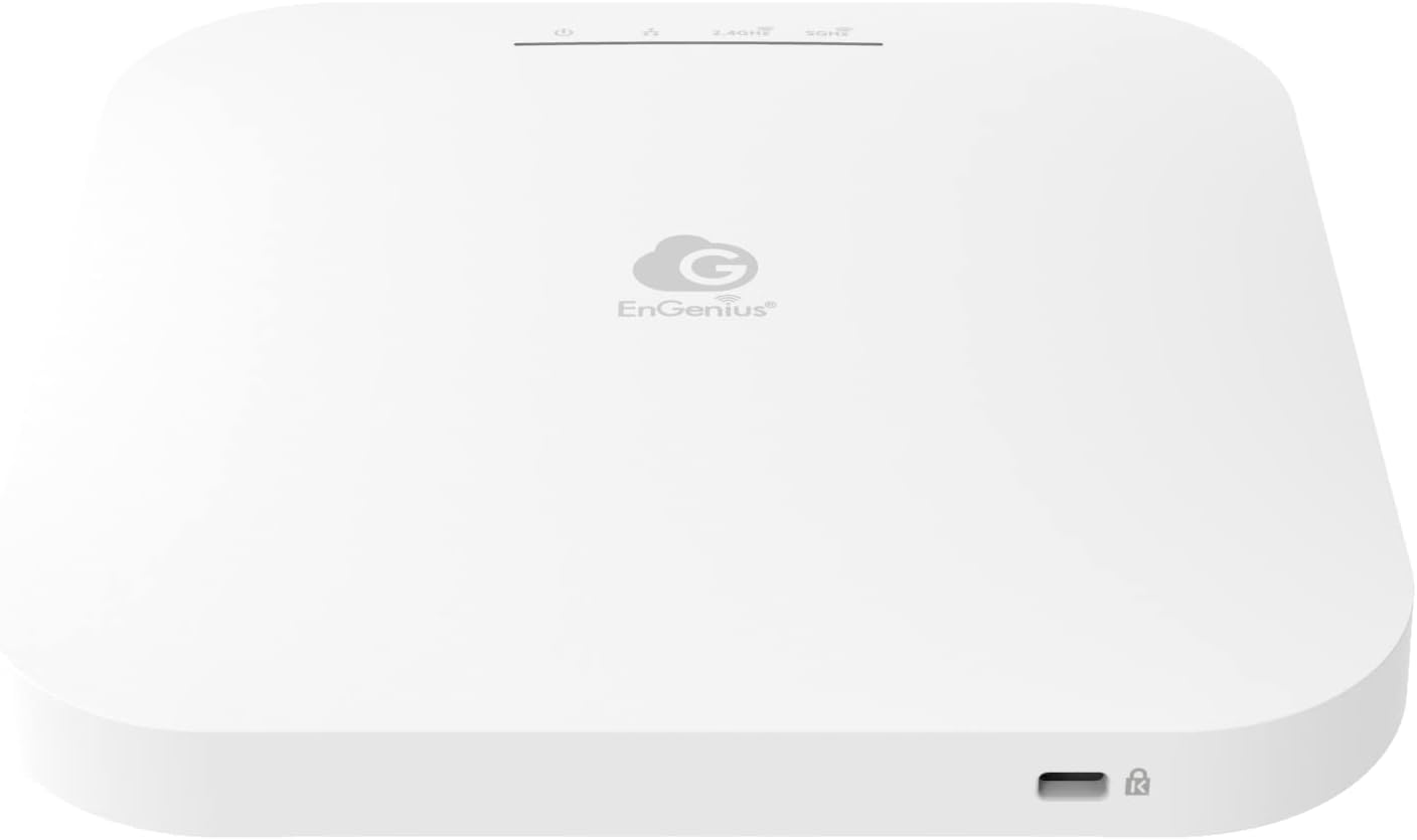 EnGenius ECW120 Dual_Band Cloud Managed AC1300 Wave 2 Wireless Ceiling-Mount Access Point - 2 Years SG Warranty