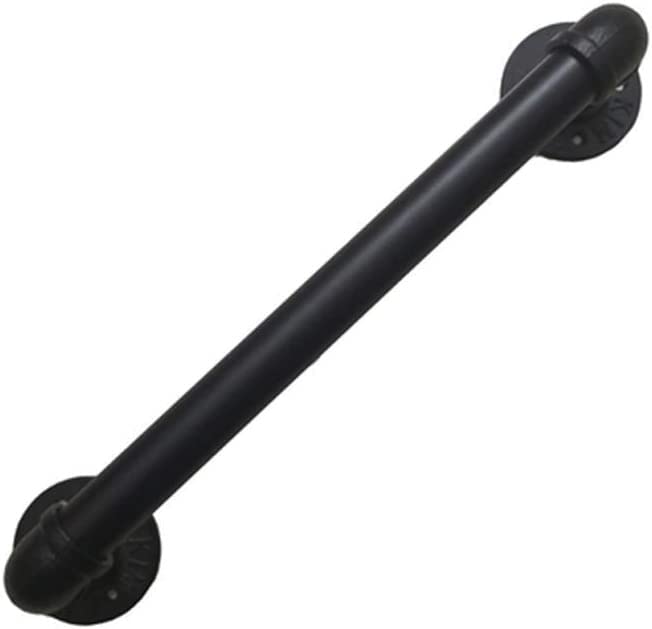 Barre d'appui murale en fer forgé noir, haute résistance 150kg