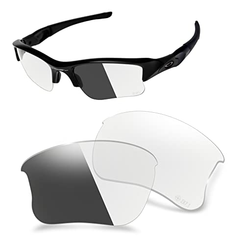 AOZAN ANSI Z87.1 Replacement Lenses For Oakley Flak Jacket XLJ OO9009 Sunglasses - HI-DEF Photochromic