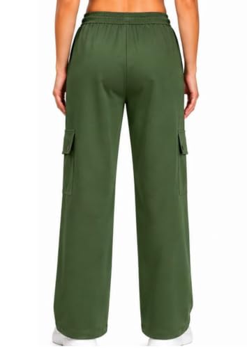 Image of CUPID Women Smart Slim Fit Easy Wash Cotton Cargo Pants