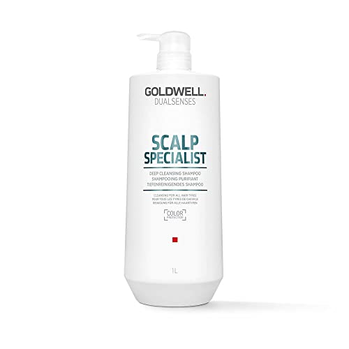 Image of Goldwell Dualsenses Scalp Specialist Deep Cleansing Shampoo, For Oily Scalp, Removes Residue & Pollutants, 1L