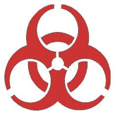 Reflective Stickers, Hard Hat Decals Bio Hazard