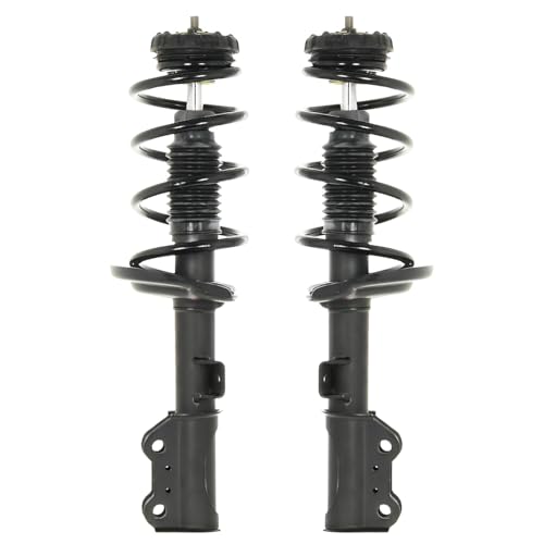 Image of Detroit Axle - Front Struts with Coil Spring Outer Tie Rods End Sway Bar Links Replacement for 2010-2016 Cadillac SRX - 6pc Set
