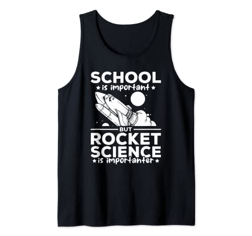 Spazio Viaggi Spazio Esplorazione Astronave Scienza Rocket Canotta