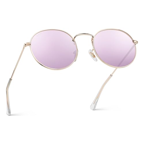 Image of WearMe Pro - Reflective Lens Round Trendy Sunglasses