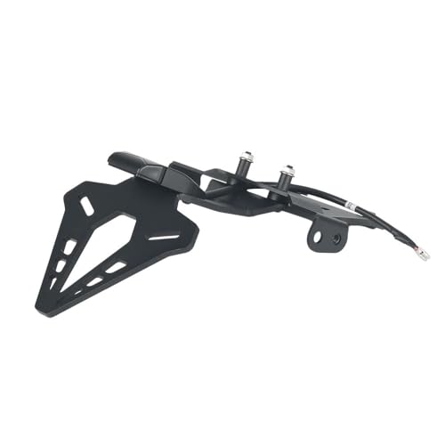 Support de plaque d'immatriculation arrière moto anti vibration cadre noir 400