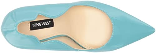 Nine West Women's Foxy3 Pump, Vintage Blue Patent Leather, 8 | Image 4