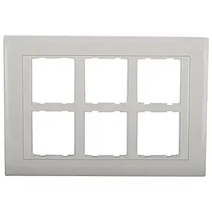 ANCHOR Polycarbonate Rider 12 Module Plate Regency 48212, White, Standard