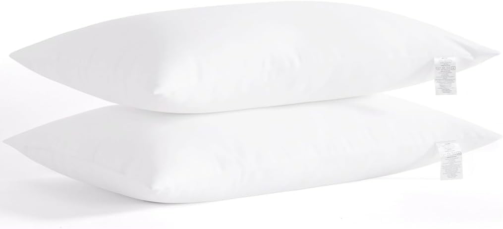 Set 2 Almohadas Fibra de Poliéster Queen Lavable