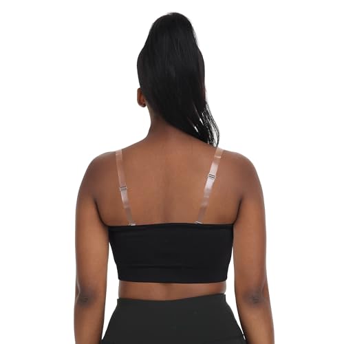 Zimcti Strapless Bras for Women Comfortable Non-Slip Silicone Bandeau Bra Seamless Tube to Bralette3