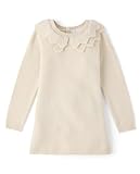 The Children's Place,Baby-Girls,and Toddler Long Sleeve Sweater Dress,White Daisy,4 Years