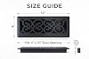 Sierra Grates 4" x 12" Victorian Floor Register in Textured Black - Vent Covers for Home Floor- Decorative Air Vent Covers- Floor Register 4” x 12” (Duct Opening) #3