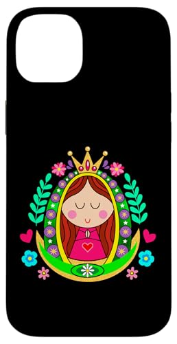 Patrona de Mexico Guadalupana Virgen Reina de la Hispanidad �X�}�z�P�[�X iPhone 14 Plus �p