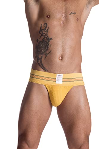 GYM Herren 7,6 cm breites Band, klassischer athletischer Supporter, gelb, XXX-Large