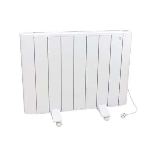 Wintem Radiatore Elettrico in Alluminio Bianco 1500W - Ideale per un Riscaldamento Rapido in Inverno - Dotato di Timer Programmabile, Termostato Regolabile e Funzione Antigelo - Facile da Trasportare