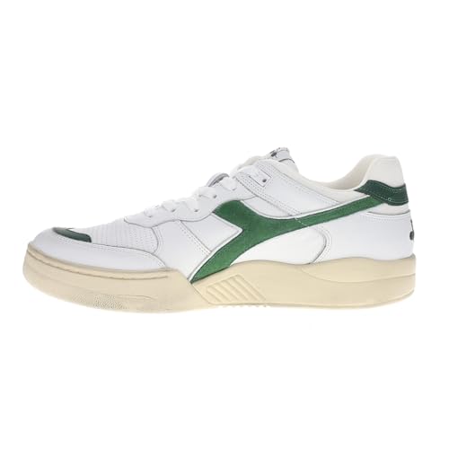 Diadora Mens B.560 Used Lace Up Sneakers Shoes Casual - Green, White3