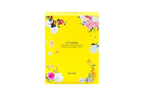 eyenlip ビタミン モイスチャー エッセンス マスク 25ml x 10枚 保湿 くすみケア 美白 トーンアップ ナイアシンアミド 韓国コスメ スキンケア Moisture Essence Mask x 10ea #Vitamin