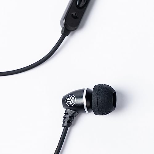 JLab J6MS JBuds Stereo to Mono in-Ear Single Earbud, Style Headset with Enterprise Class Microphone, 3.5mm Headphone Jack, Black