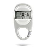 Schrittzähler: Bis zu 99.999, hat eine Reset-Taste zum Nullstellen der Schritte. Reisedistanzanzeige bis zu 999,99 km / 999,99 Meilen. Kalorienverbrauchsanzeige bis zu 999,99 Kilokalorien.