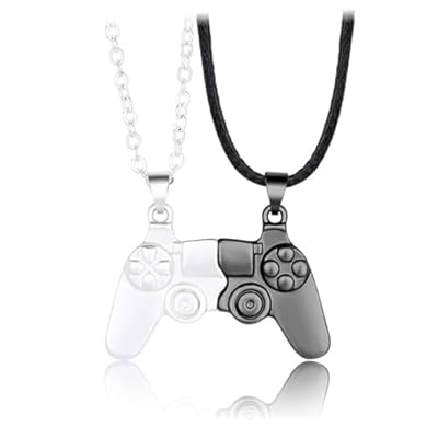 BEPSYOM Collar Magnético para Parejas - 1 Par de Collares de la Amistad con Colgante de Mando de Videojuegos para Parejas o Mejores Amigos | Ya disponible en tu tienda friki favorita! En mundofriki.es!