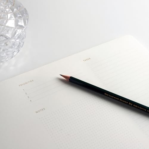 Daily To Do List Notepad, Undated, 50 Tear-Off Sheets, 95gsm, Gold Foil by Pinesman - Used condition - Image 5