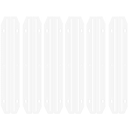 60Pcs 3 Ring Binders,Magazine Holders for Binders 3 Hole Punched Plastic Magazine Organizer Binder Accessories 3 Ring Binder Insert Strips for File Book Paper Magazine Collector, Translucent White