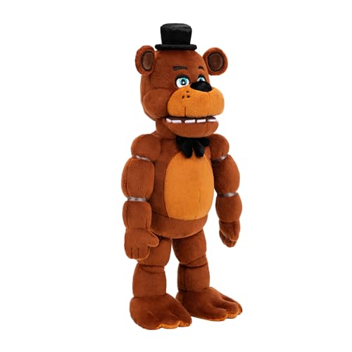 Jazwares Five Nights at Freddy’s 14” Poseable Sound Classic Freddy Plush - 4 Sounds, and Glow-in-The-Dark Eyes - Ages 8+ - image 4