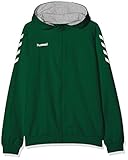 grunt style hoodie sale Roll-Top-Tunnelzugkragen Hummel Unisex Kinder Hmlgo Kids Cotton Zip Hoodie Kapuzenjacke, Grün (Evergreen), 152