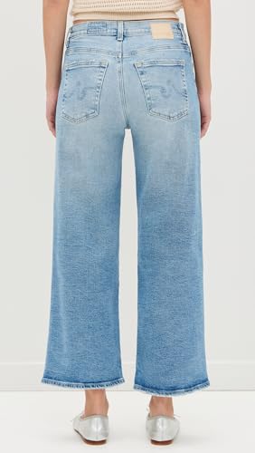 AG Adriano Goldschmied Women's Saige Mid-Rise Wide Leg Jeans in Momento3