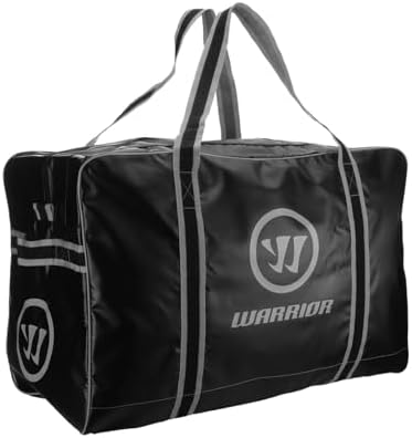 Warrior Pro Hockey Carry Bag, Black / Grey (Coach (Small) 22" L x 14.5" H x 12.5" W, Black / Grey)