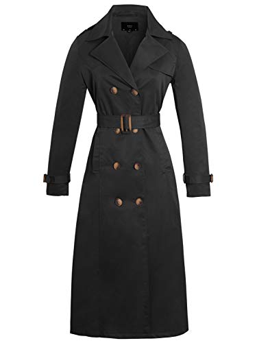 Image of SS7 Womens Maxi Trench Coat Black