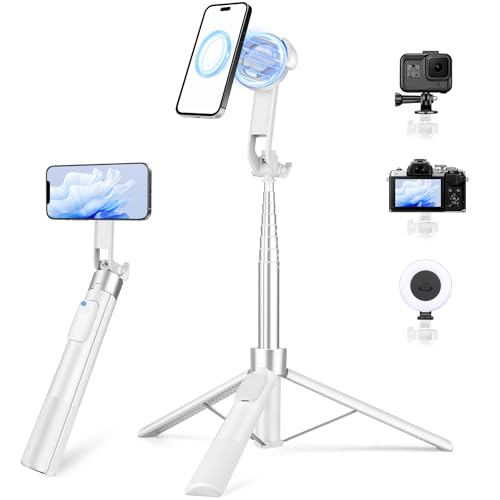 70" Magnetic Tripod for iPhone Magsafe with Remote & Holder