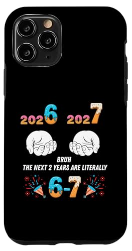 67 New Year Funny 67 New Years Eve Meme Six Seven 2026 �W���[�N �X�}�z�P�[�X iPhone 11 Pro �p