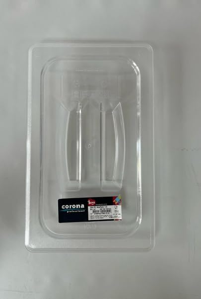 Polycarbonate Food Pan Lids 1/2 Size – 24 pieces Clear Notched Universal Lid with Handle, Shatterproof, -40°F to 210°F, Dishwasher Safe.