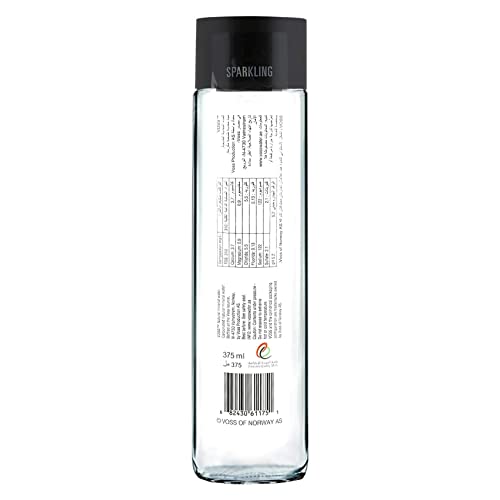 Água Mineral Voss Com Gás Garrafa De Vidro 375ml