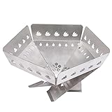 【Estufa portátil para acampar al aire libre】 En su tiempo libre, puede sentarse y hacer una barbacoa con su familia y amigos, charlar, promover la amistad y el afecto, relajar su estado de ánimo y nuestra cocina para acampar de acero inoxidable le permite usarla en cualquier momento y en cualquier lugar. La elección perfecta para fogatas, viajes, campamentos, pesca, campamentos, caminatas, picnic, barbacoa, le permite regresar a la naturaleza en cualquier momento.