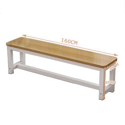 Banc de salle à manger en bois et métal rustique 120cm