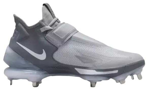 Nike Force Zoom Trout 8 Elite Men's Baseball Metal Cleats Grey White Black CZ5913-001 Size 14