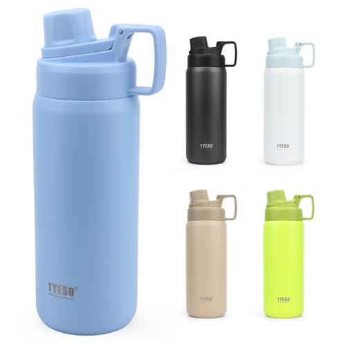 TYESO ���� 750ml �^��f�M �X�e�����X �X�|�[�c�{�g�� ������ �L�� �􂢂₷�� �t�^��̌^�n���h�� �y�� ��l �q�� �A�E�g�h�A