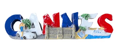 Cannes France Reise-Souvenirs, 3D-Kühlschrankmagnet, Kühlschrankdekoration, Magnet