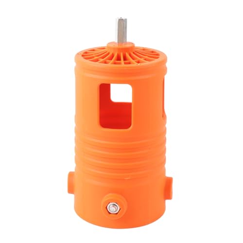 SEAFRONT Trilladora de Maíz, Construcción de Nailon, Fácil Instalación, Desgranadora de Cáscara de Maíz de Alta Eficiencia para Pequeño Grande, Compatible con Taladro Eléctrico (ORANGE)