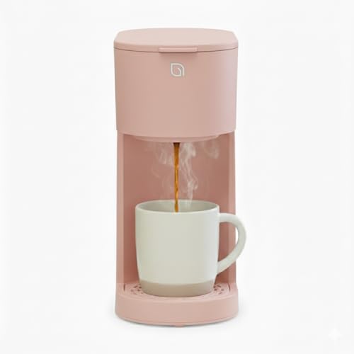 Image of WILLOW K-Cup Coffee Maker, Single Serve Coffee Maker with 6 to 12oz Brew Size & Strong Brew Option, Single Cup Coffee maker made with 99% PCR Recycled Plastics, Coffee Machine - PINK
