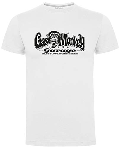 Gas Monkey Garage Mens Gents OG Logo camiseta blanca Cover